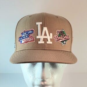 New Era fitted hat LA patch